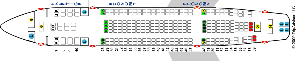 Компоновка салона A300-600