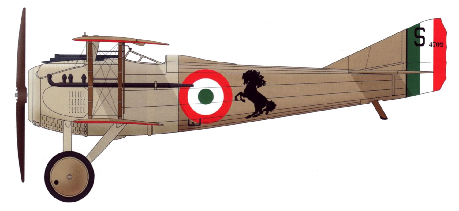 Силуэт SPAD S.VII