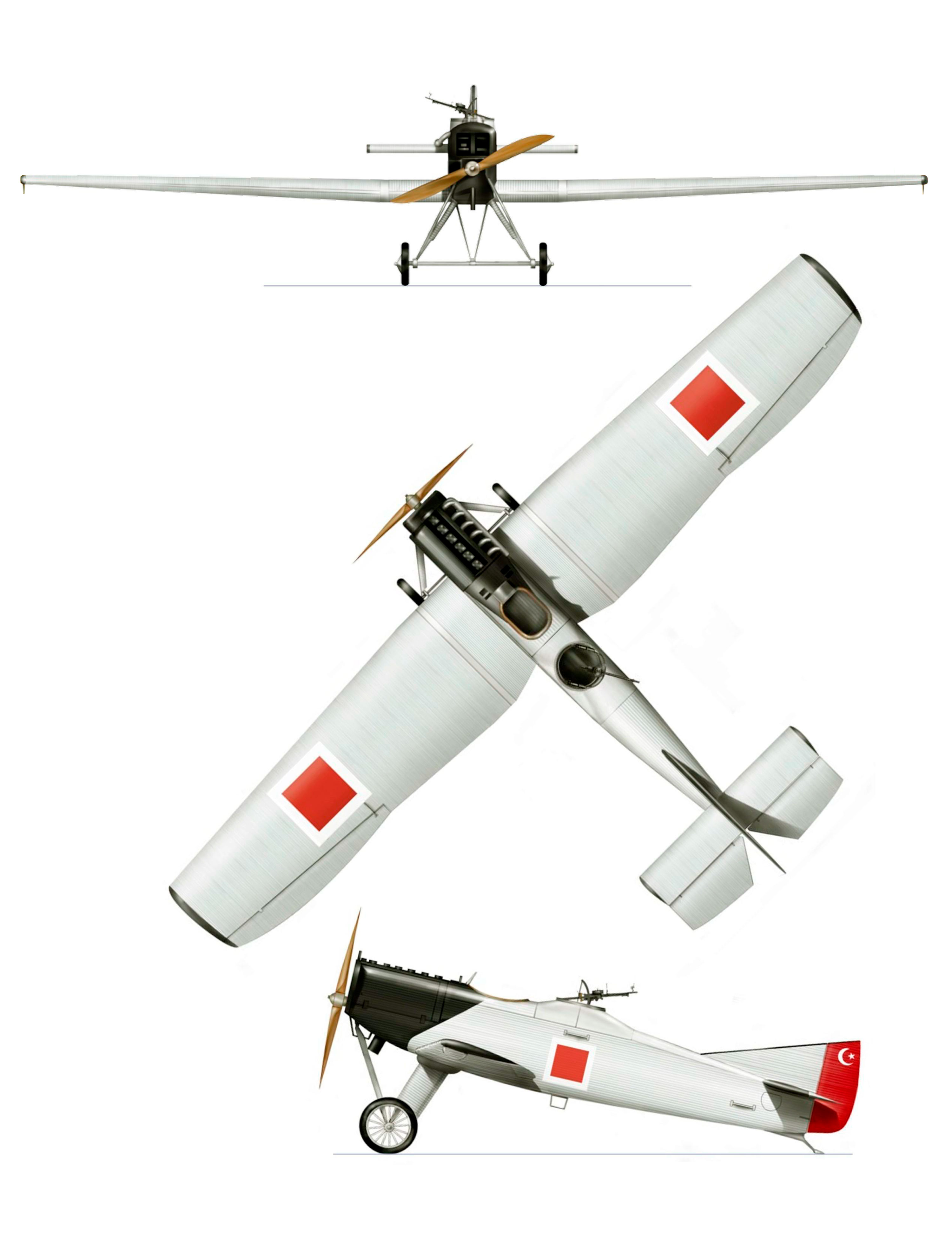 Чертеж Junkers A 20L