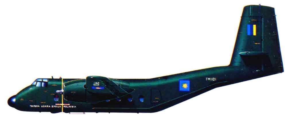 Силуэт De Havilland Canada DHC-4 Caribou