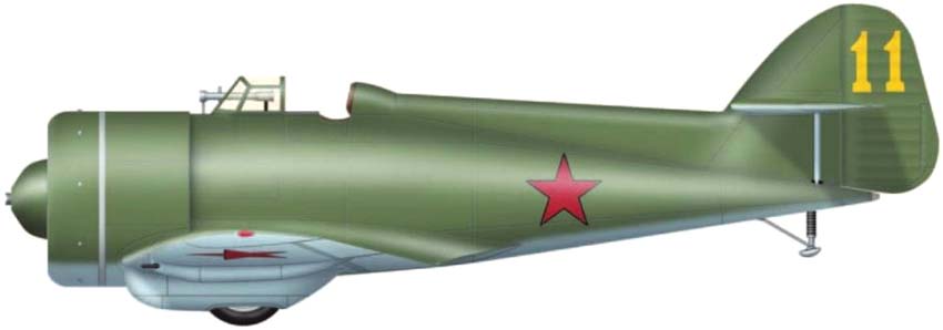 Силуэт истребителя ИП-1 (ДГ-52)