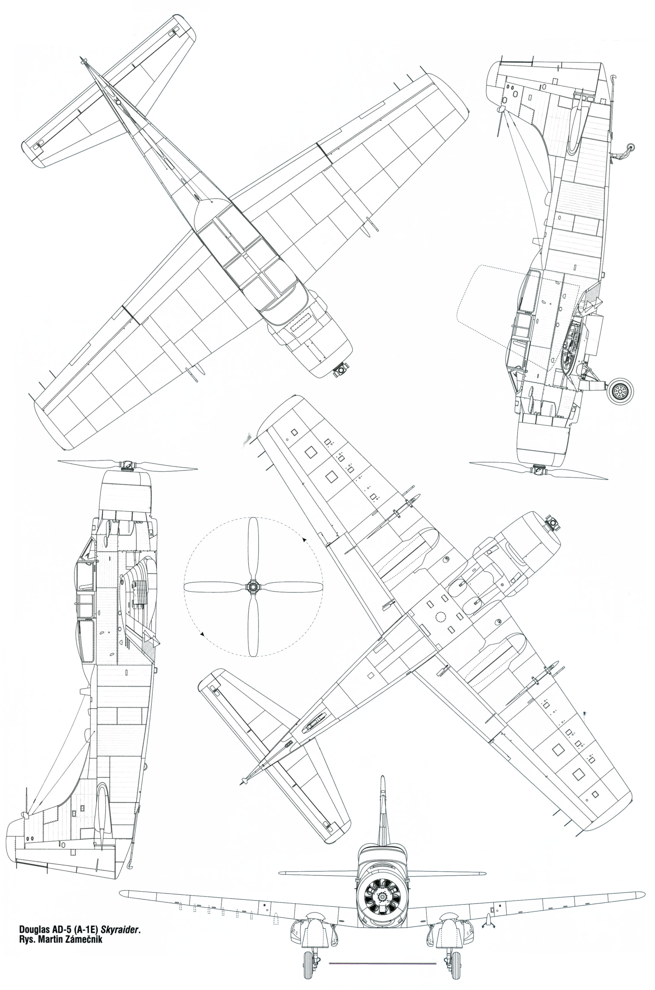 Чертеж Douglas AD-5