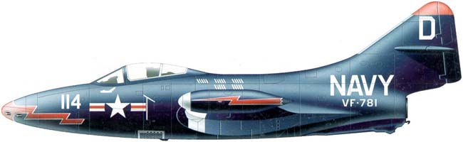 Силуэт Grumman F9F-2