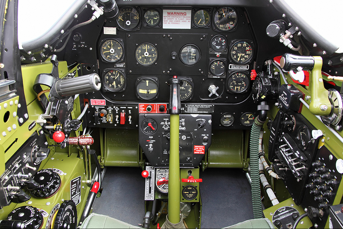 Кабина North American P-51 Mustang