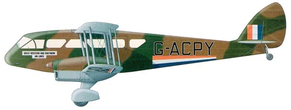 Силуэт Havilland DH.84