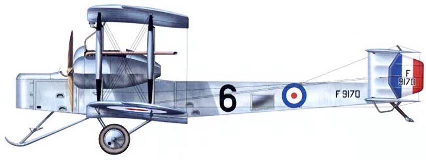 Силуэт Vickers Vimy IV