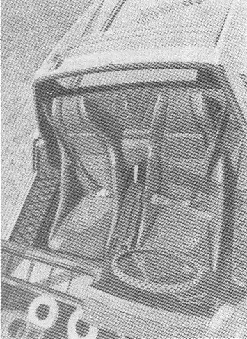 Салон автомобиля Škoda 110 Super Sport (1971 г)