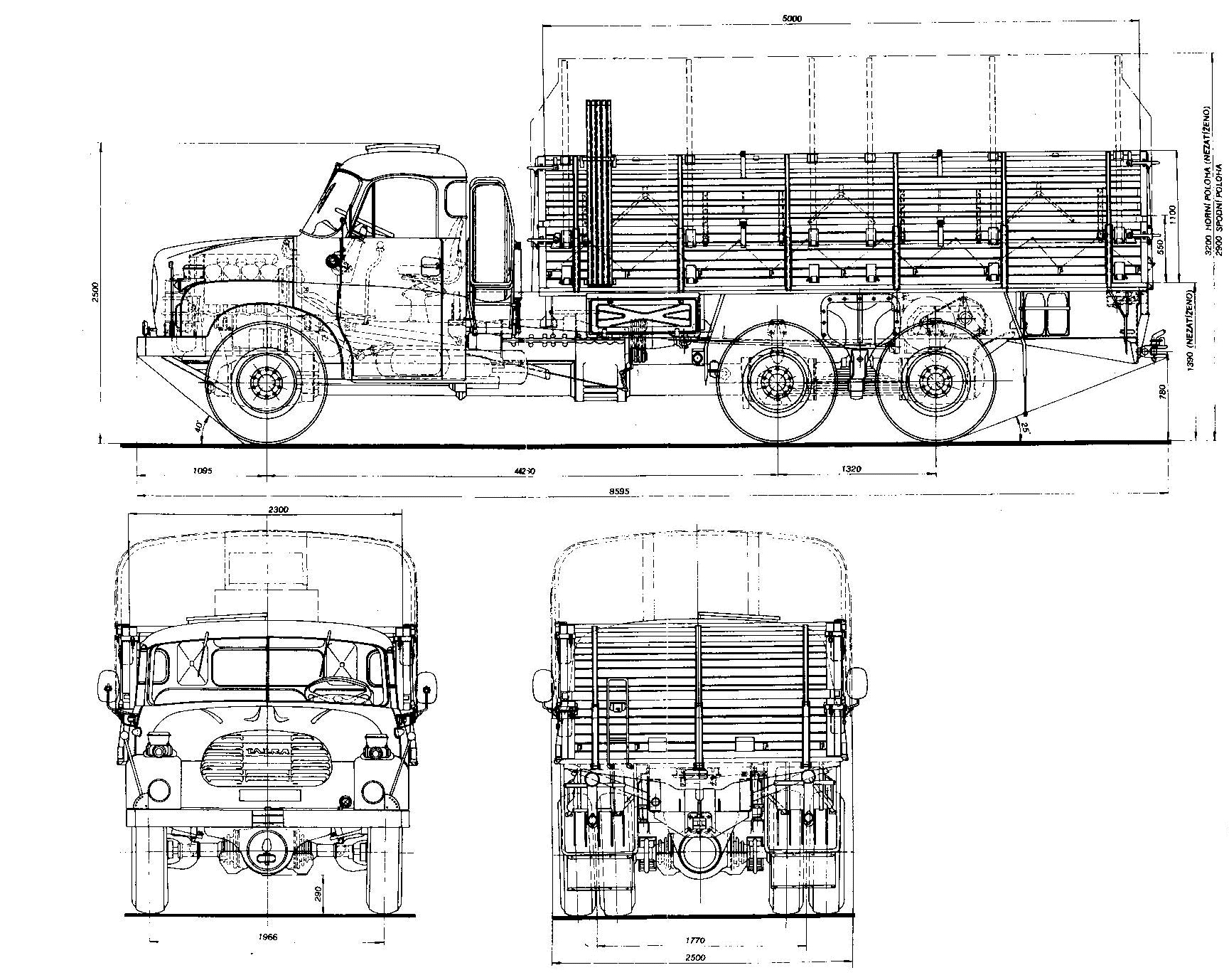 Чертеж Tatra T148 V