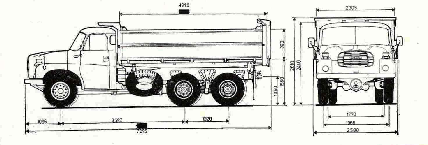 Чертеж Tatra T148S3