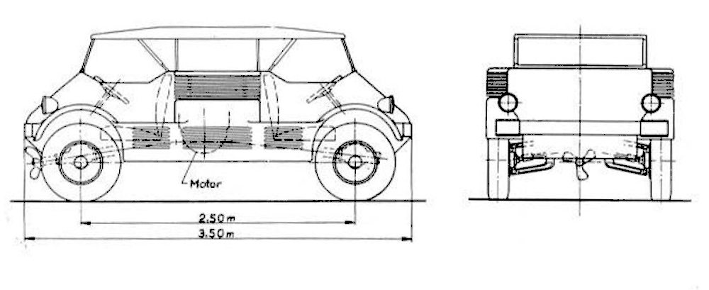 Чертеж амфибии DAF MC139