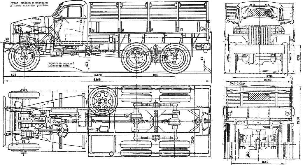 Чертеж Studebaker US6