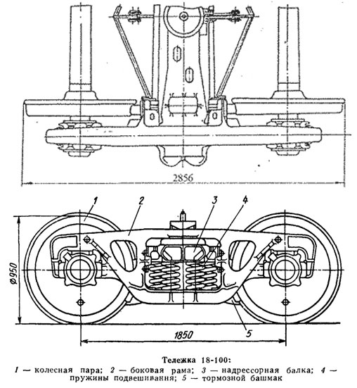 Чертеж тележки 18-100