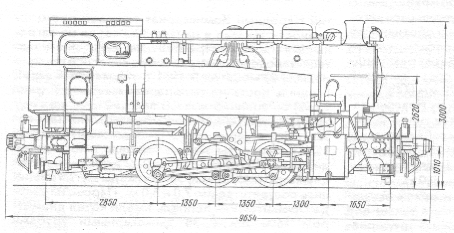 Чертеж паровоза 9П