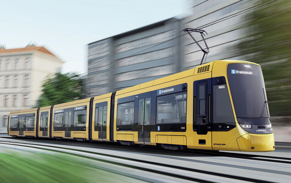 Трамвай Stadler Tina