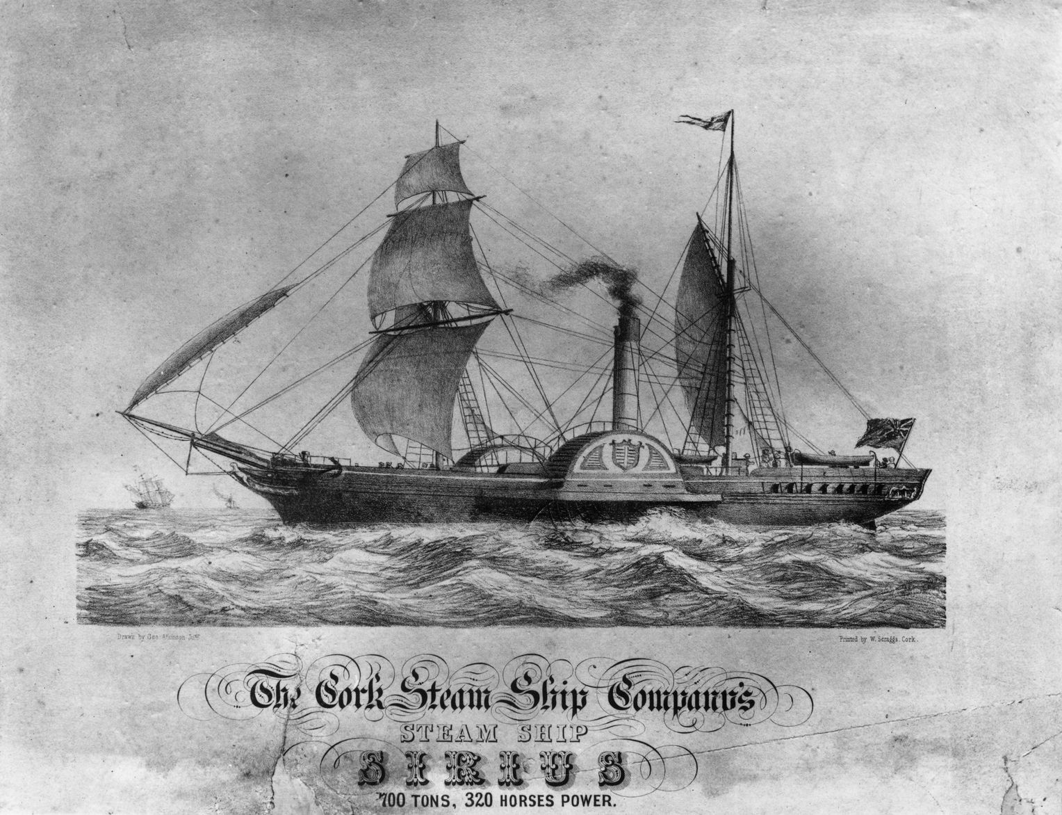 Пассажирский колёсный пароход Sirius