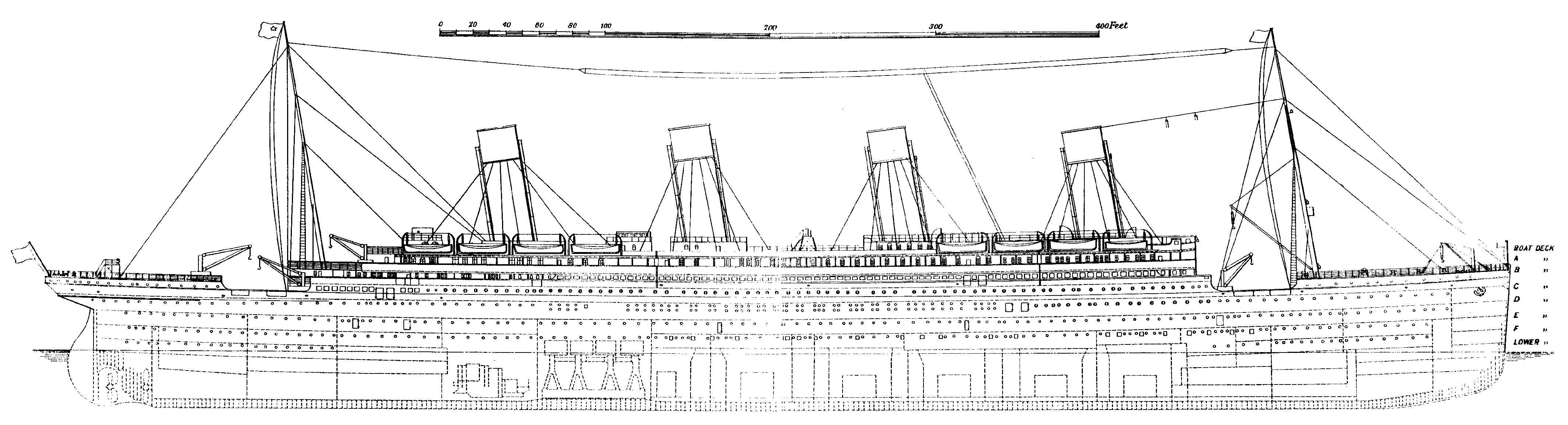 Чертеж Титаника