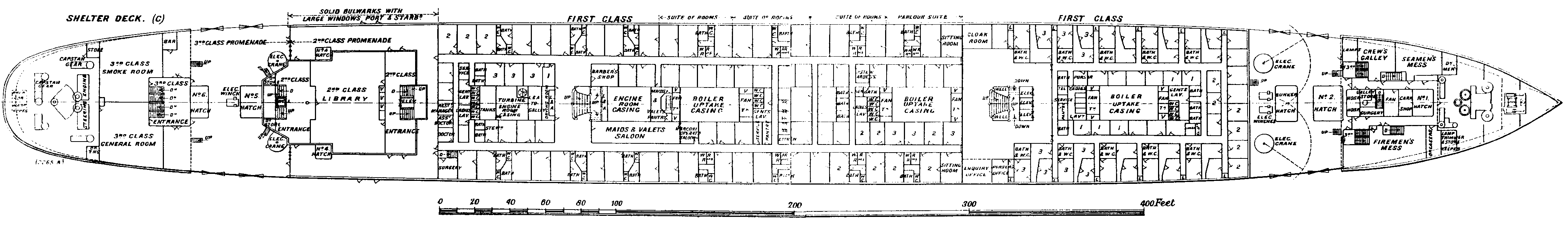Палуба C Титаника