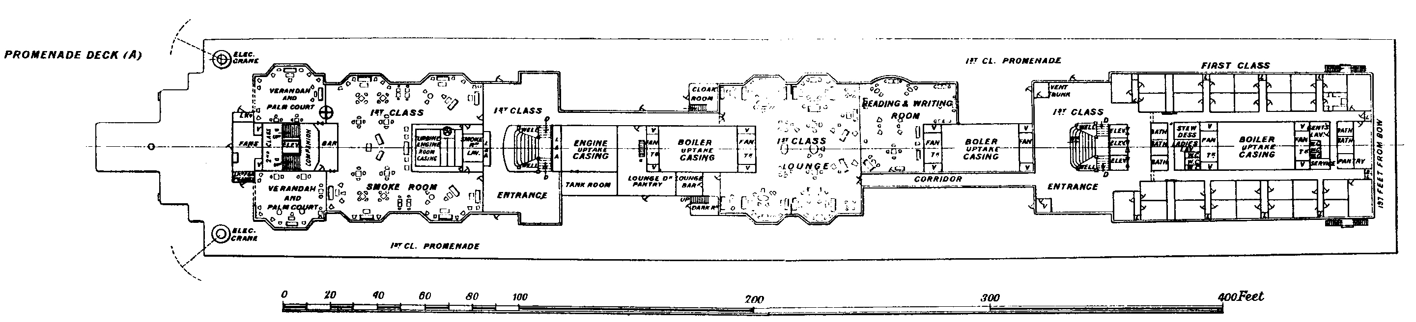 Палуба A Титаника