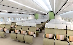 Пассажирский салон Airbus A350-941, эконом класс