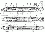 Компоновка фюзеляжа Ил-18