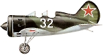 Силуэт истребителя И-16