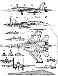 Чертеж Су-27