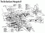 Компоновочная схема Havilland Mosquito B.Mk.IV