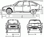 Чертеж Citroën GS