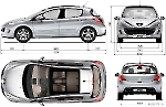 Чертеж Peugeot 308