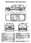 Чертеж Mercedes-Benz s123