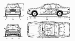 Чертеж Mercedes-Benz w124