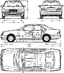 Чертеж Mercedes-Benz W210