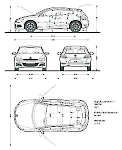 Чертеж Volkswagen Scirocco III