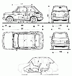 Чертеж Fiat 126