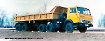 Автопоезд КамАЗ-54101 и саморазгружающийся полуприцеп ГКБ-9575
