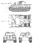 Чертеж PzKpfw VI Ausf E  Sd.Kfz 181