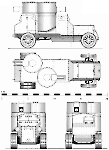 Чертеж бронеавтомобиля Остин-Путиловец