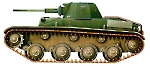 Силуэт легкого танка Т-60 образца 1941 года