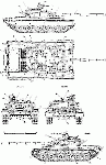 Чертеж танка Т-80Б