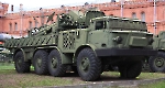 ЗиЛ-135. Транспортно-заряжающая машина 9Т452 реактивной системы залпового огня 