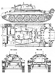 Чертеж танка Cruiser Mk.VI «Crusader III»