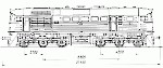 Чертеж тепловоза М62 для европейской колеи