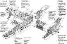Компоновочная схема Ил-114