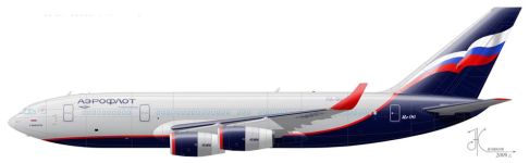 Силуэт Ил-96-300