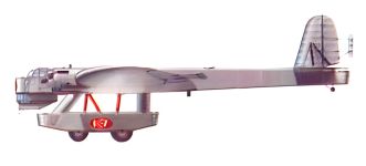 Силуэт самолета-гиганта К-7