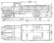 Чертеж МАЗ-200