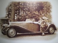 Жан Бугатти и его Bugatti Royale Roadster Esders 1932 года выпуска.