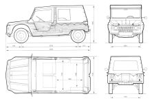 Чертеж Citroën Méhari