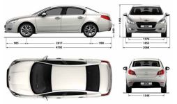 Чертеж Peugeot 508 (2010 г)