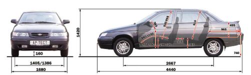 Чертеж Lada-110